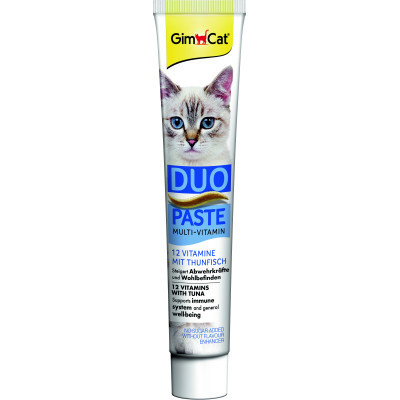 Паста для тварин GimCat DUO PASTE Multi-vitamin 12 vitamins with tuna 12 вітамінів та тунець 50 г (4002064421858) Вінниця - фото 3