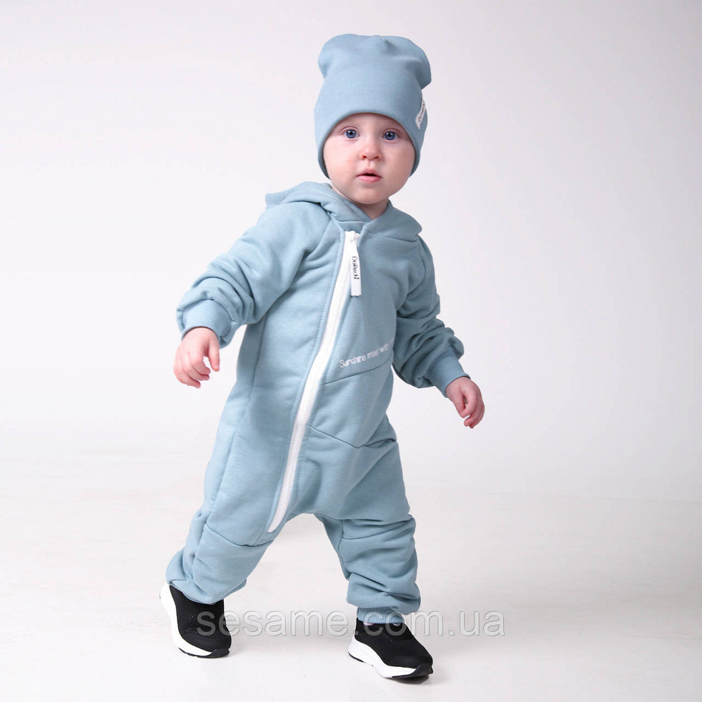 Комбінезон трикотажний ромпер Драйв Синій Харків - фото 2