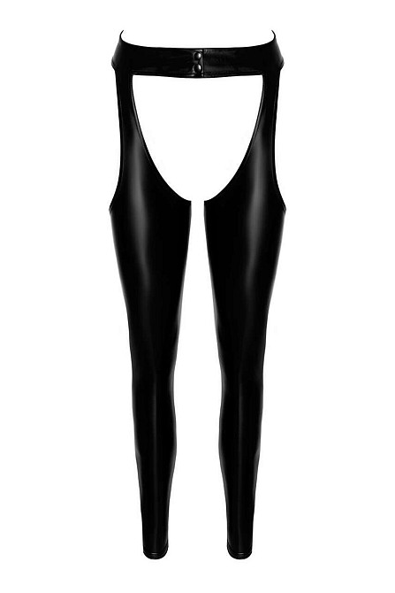 Легінси Noir Handmade F323 Rebel, S, black, під латекс, з відкритими стегнами та сідницями Sex Aura Київ - фото 7
