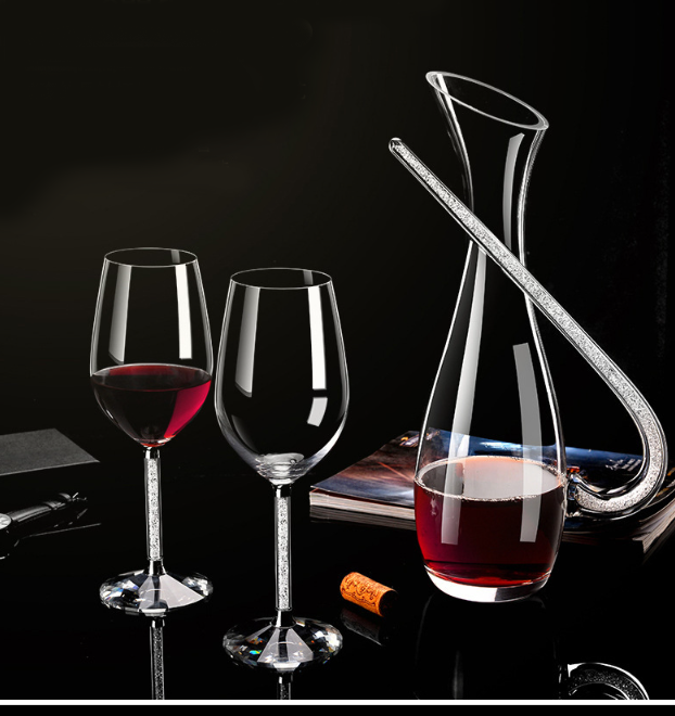 Декантер для вина Графин Глек 2 келихи з КРИСТАЛАМИ   ПОДАРКОВИЙ КЕЙС Кременчук - фото 3