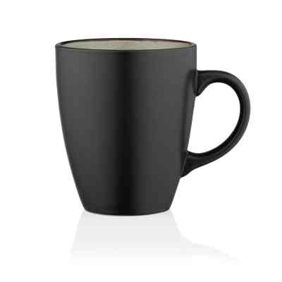 Чашка Ardesto Bolzano, 380мл, кераміка, чорно-зелений (AR2938BM) Вінниця
