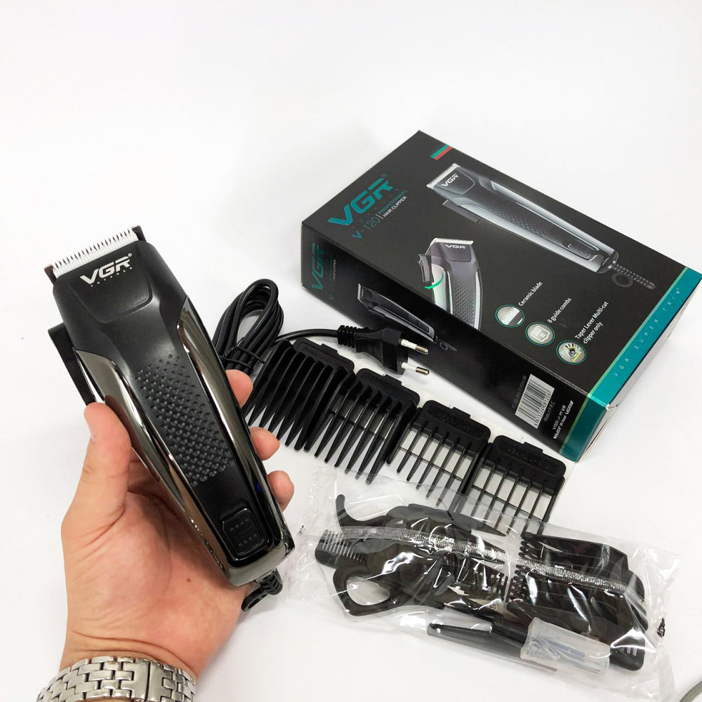 Гострі професійні машинки для стрижки волосся, Професійний тример з насадками, Підстригальна машинка NW-73 Львів - фото 4