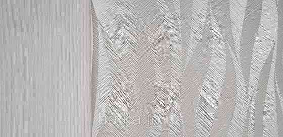 Шпалери вінілові на флізеліні Grandeco Time метрові абстракція структурні хвилі смуги золотисті пісочні Київ