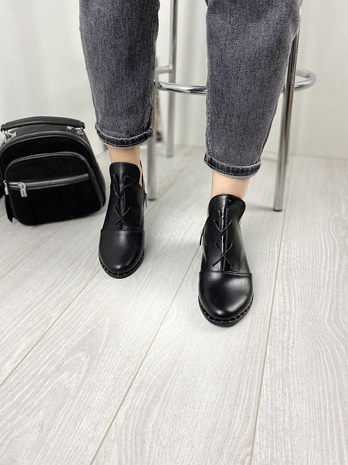 Черевики жіночі Odzi чорні натуральна шкіра 37р. (2343) Коломия - фото 7