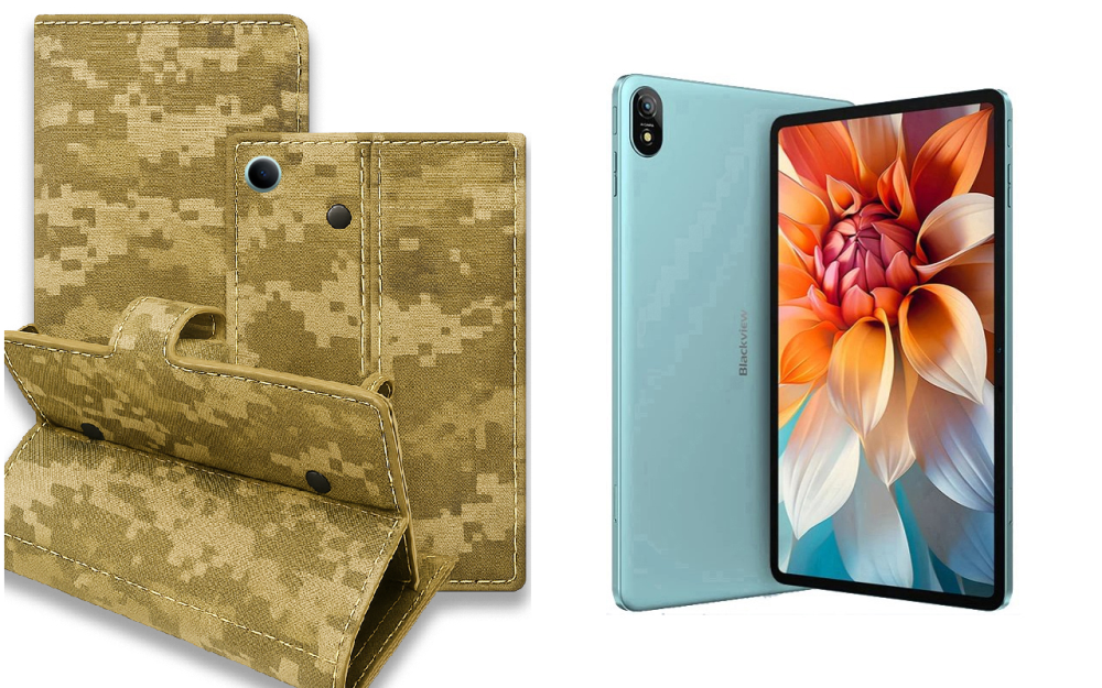 Книжка-трансформер для планшета Blackview Tab 6, колір Black Pixel Київ - фото 1