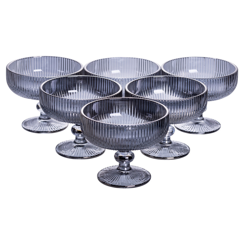 Креманки на ніжці 6 шт для морозива та десертів Київ - фото 1