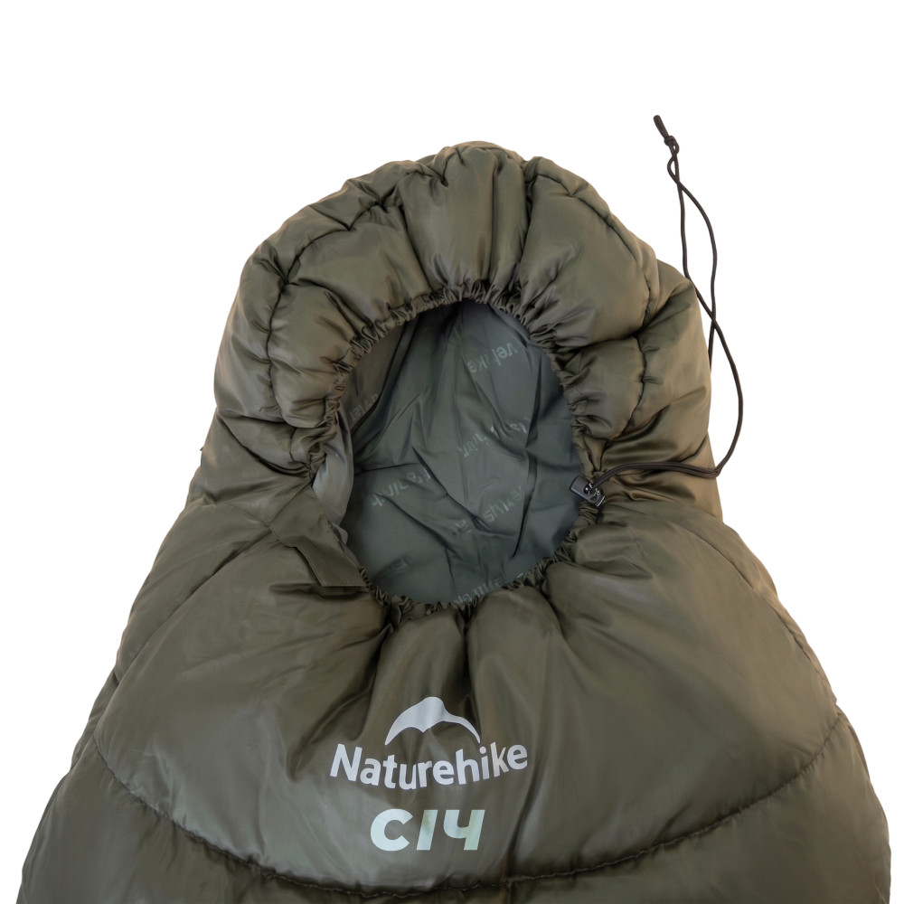 Спальник з капюшоном Naturehike CNK2300SD014 MJ600 Січ, зелений Киев - изображение 13