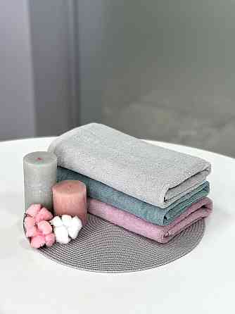 Махровий рушник Ideal Textile Pastel 50х90 см 500 г/м2 сірий (56861098) Чернівці