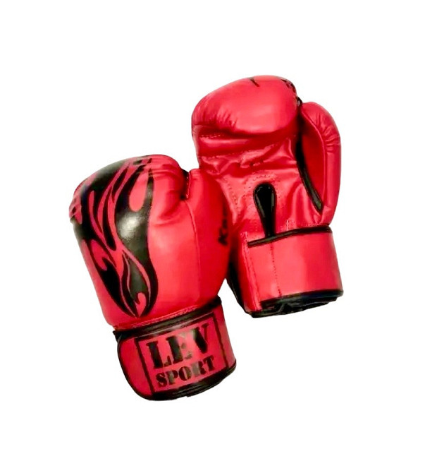 Перчатки боксерские LEV-SPORT КЛАС (стрейч) 12 oz Вишнёвое - изображение 2