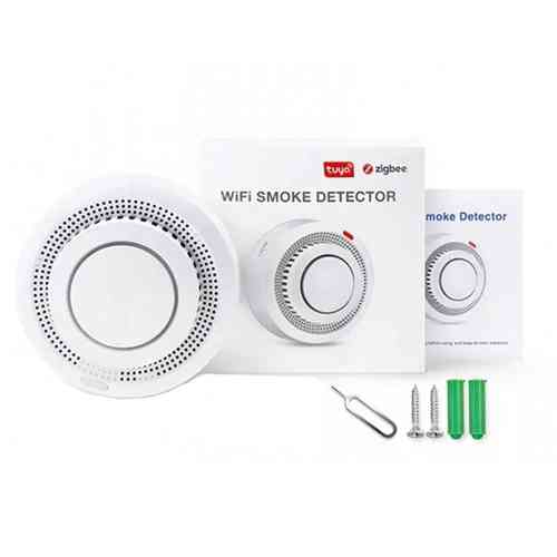 Датчик дыма беспроводной для умного дома Wi-Fi, сигнализация 85дБ, Tuya YG400A Вінниця