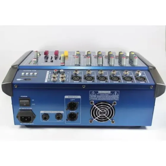 Професійний 7-канальний активний мікшерний пульт Mixer BT6300D: частотний діапазон 100 Гц – 20 кГц, 230 В Одеса