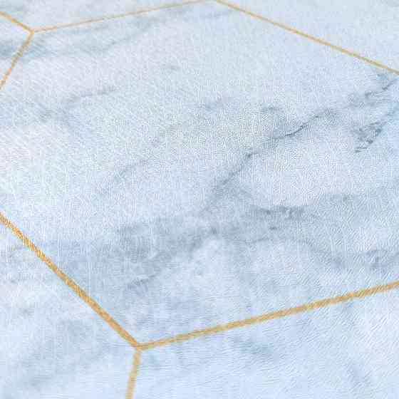 Самоклеющаяся пленка 0,45х10м х 0,07мм Малахитовый мрамор золотые соты SW-00001214 Днепр