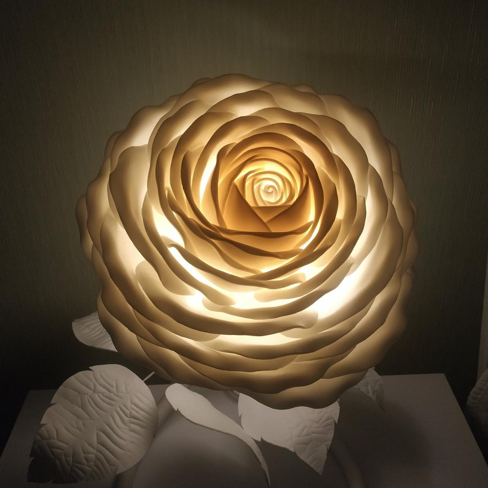 Світильник-нічник "Біла троянда" Дніпро - фото 6