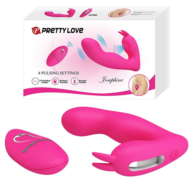 Мультифункциональный вибростимулятор на пульте управления Pretty Love Josephine Magenta, BI-014843W-1 Sex Aura Киев - изображение 1