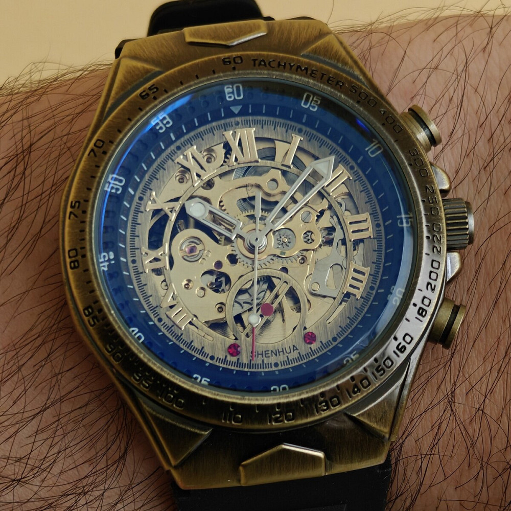 Годинник чоловічий механічний Winner Status Rubber (2 ремінці) Вінниця - фото 15