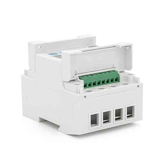 Трифазний електронний лічильник CHINT DDSU666-3-220/380V-5-80A, трифазний на DIN-рейку, 220/380V, 80A, LCD, 95*120*75mm Київ