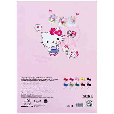 Цветной картон Kite А4 двухсторонний Hello Kitty 10 листов (HK24-255) Винница