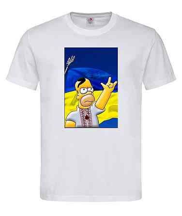 Футболка з патріотичним принтом "Гомер Сімпсон" Городище