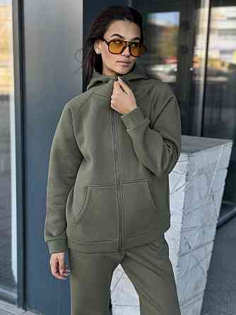 Костюм женский теплый на флисе Хаки 50/52 Харьков