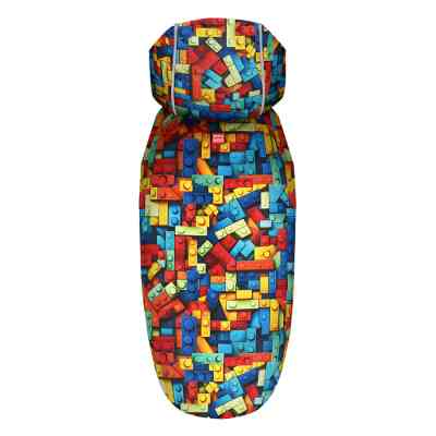 Дождевик для животных WAUDOG Clothes Накидка с капюшоном Блоки XL (359-4056) Винница