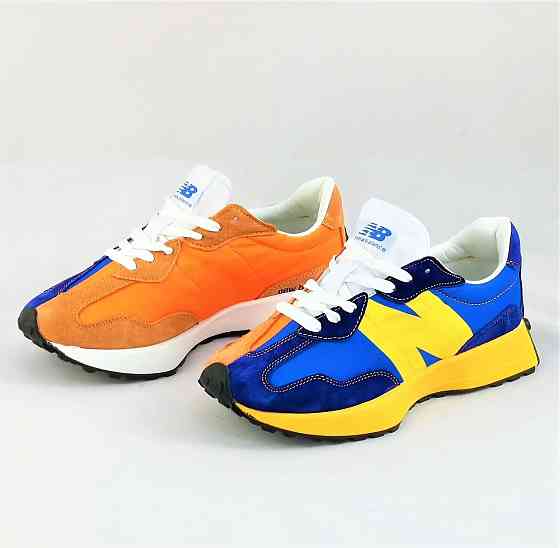 Чоловічі Сині Кросівки New Balance 327 Жовті Жовтогарячі Нью Баланс (розміри: 41,42,43,44,45,46) Відео Огляд Дніпро