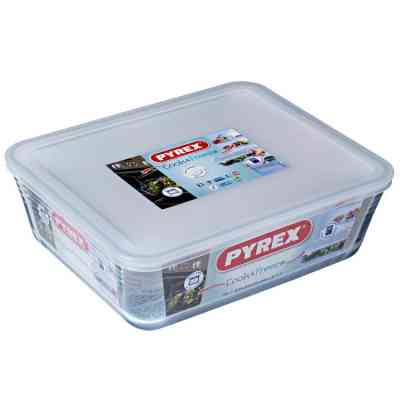 Форма для выпечки Pyrex CookFreez з кришкою прямокутна 27 х 22 х 9 см 4 л (244P000/7643) Винница