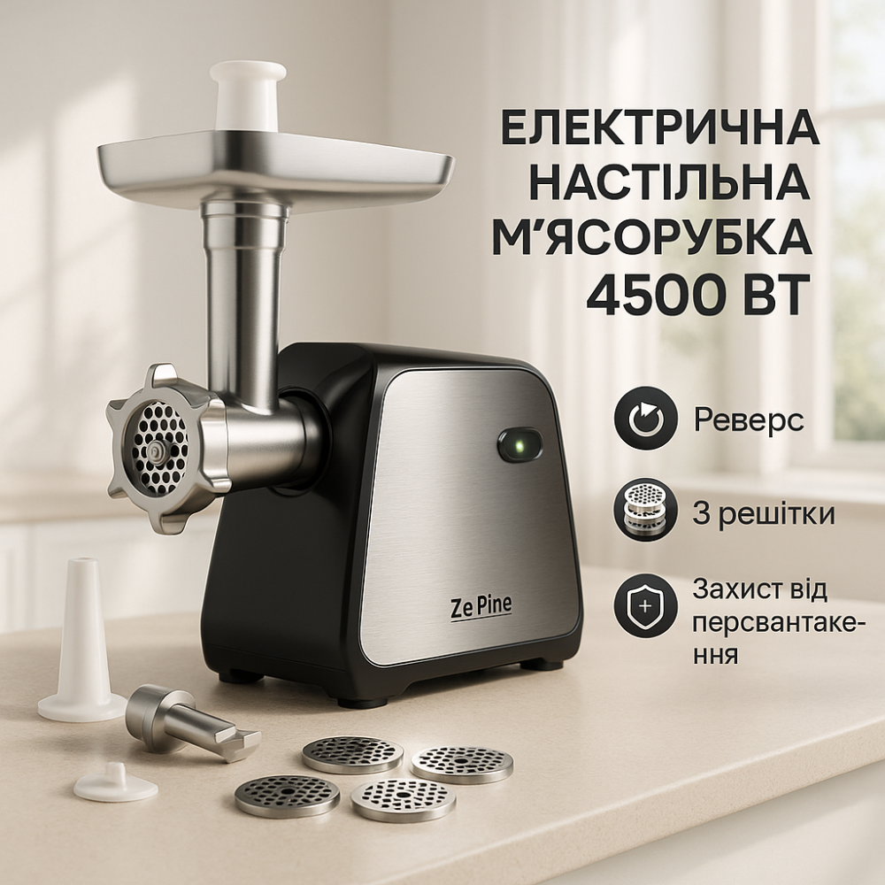 М'ясорубка металева Domotec MS-2027 4500Вт, М'ясорубка для помідорів Електрична '2в1 DX-46 Львів - фото 13