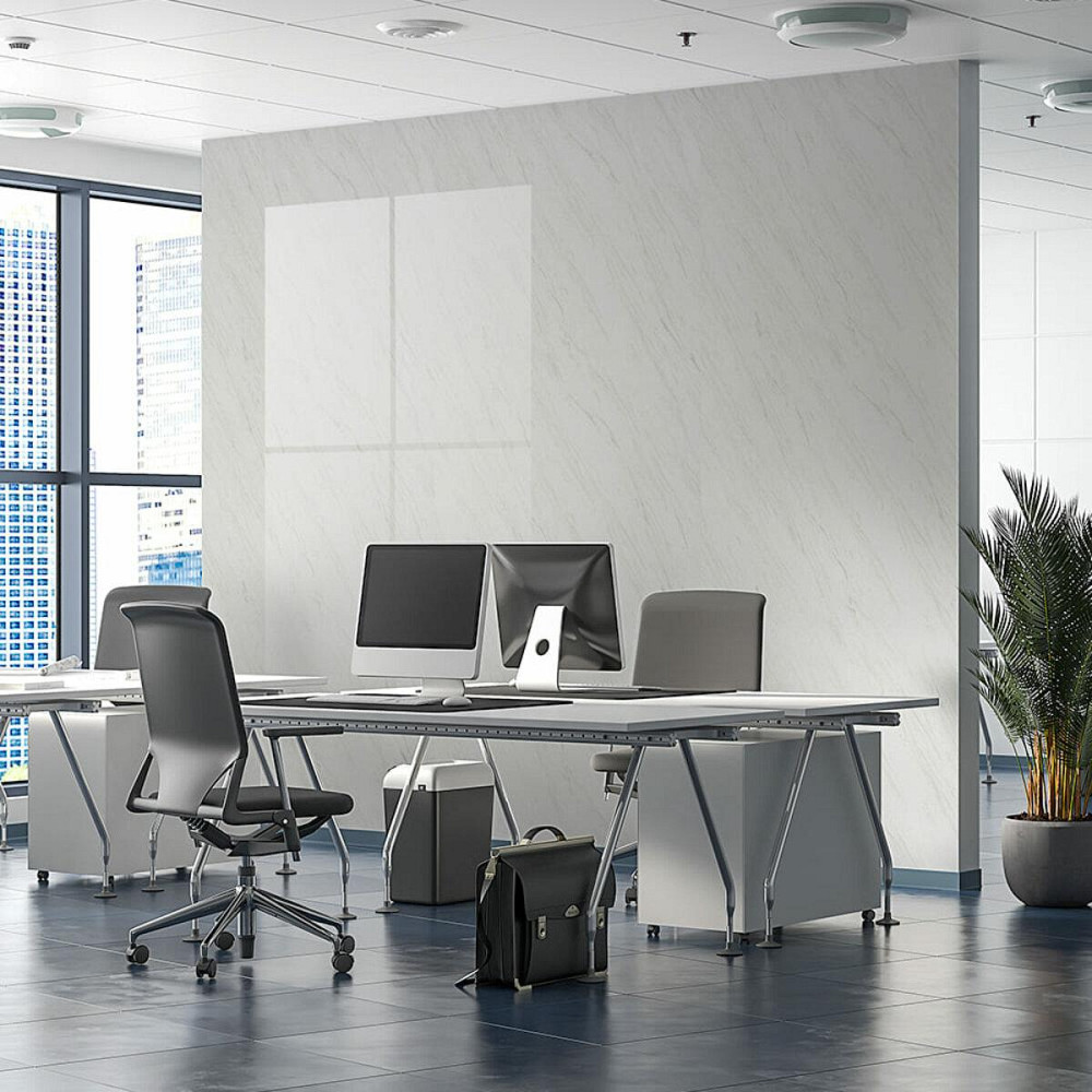 Декоративная ПВХ плита 1,22м х 2,44м х 3мм Белый мрамор SW-00001399 Днепр - изображение 7