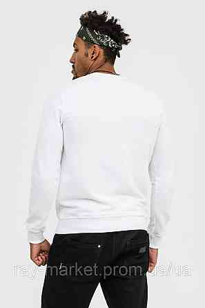 Світшот базовий Ray Basic полегшений чоловічий білий (U0302M-White) XL, Демісезонна, Тринитка з начосом (на флісі) Київ