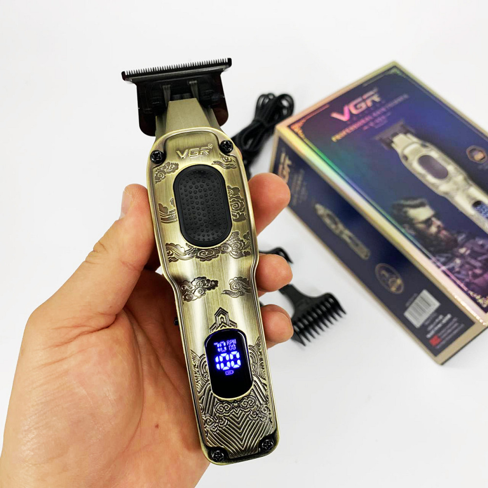 Машинка-тример для стрижки бездротова VGR V-954, Машинка для стрижки волосся з мотором UI-90 Львів - фото 12