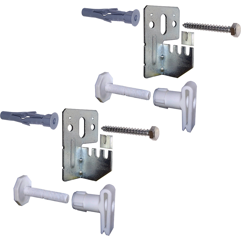 Універсальний комплект L-кронштейнів навісного кріплення панельного радіатора NS-1017 CRISTAL (2 шт) Тернопіль - фото 3