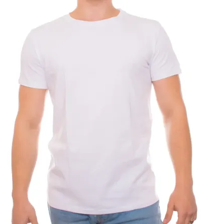 Мужская однотонная футболка белая Bono 950101 56 Киев