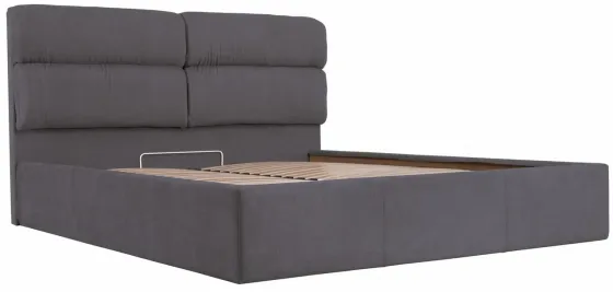 Ліжко Двоспальне Oxford Standart 160 х 200 см Місті Dark Grey Темно-сірий Київ