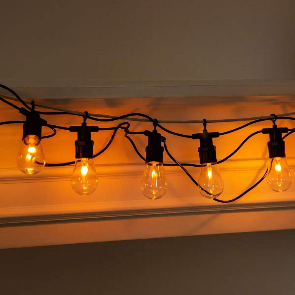 Ретро гірлянда вулична 10 LED лампочок 5 метрів А60 Київ - фото 6