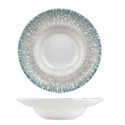 Тарілка By Bone серія "Vista" для пасти з піднятим бортом 25 см (VIS-ZT-25-CK) Вінниця