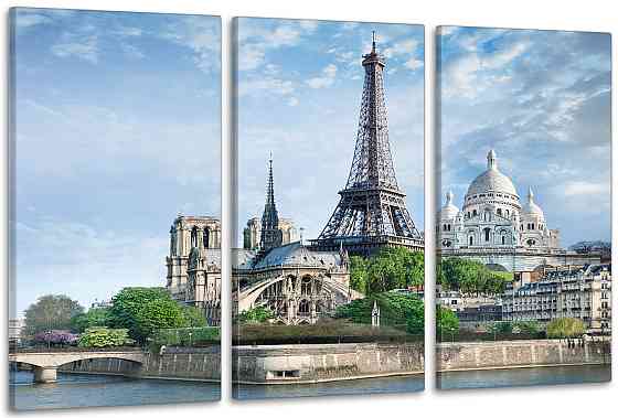 Модульная картина в гостиную / спальню    Франція        ART-051_3A 70х130 см Киев