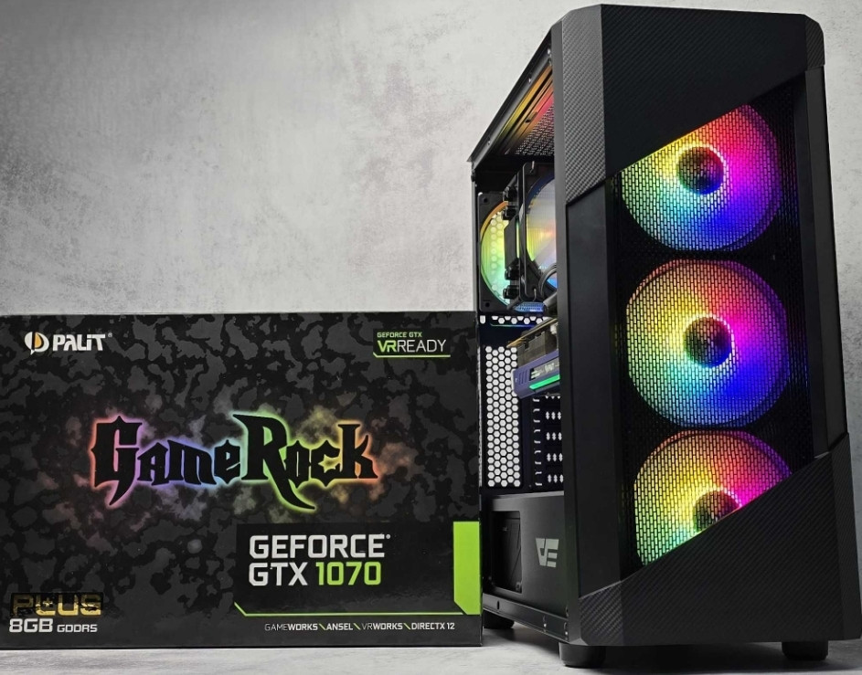 Игровой компьютер Ryzen 5 5500 16/51 GTX1070 8Gb GDDR5 600W ПК Новый! Киев - изображение 7