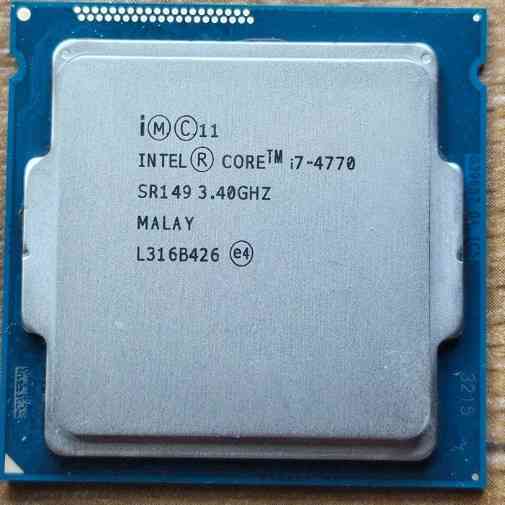 Процесор intel core i7 4770 4 ядра 8 потоків 3.9 ГГц частота ідеалу. Харків