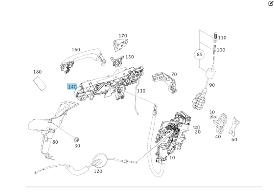 Mercedes-Benz  A0997602200 Рама ручки передніх правих дверей C-Class W205 GLC X253 E-class W213 E-class Coupe C238 CLS C257 GLE Coupe C292 AMG GT Coup Одесса