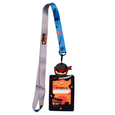 Бейдж Yes силиконовый на ленте Ninja (940303) Винница - изображение 2