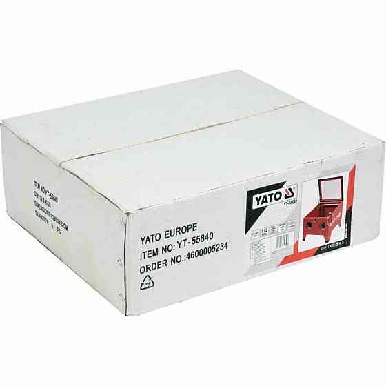 Піскоструйна камера YATO : 90 л, 4 форсунки, 0.27-0.82 МПа, спож.пов. 424-707 л/хв, 59х49х49 см [1] Одеса