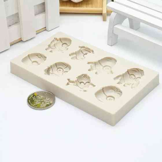 Молд силіконовий Посіпаки 12 на 7 см сірий Київ