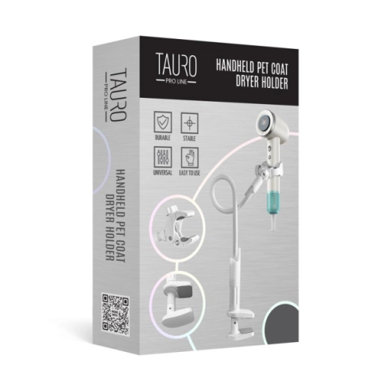 Tauro Pro Line Тримач для ручного фену для тварин білий Київ
