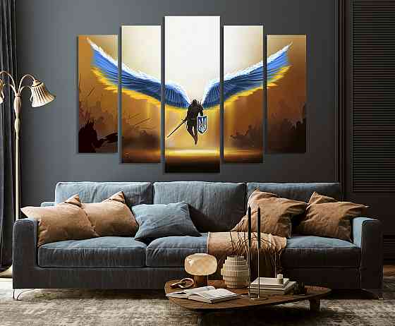 Модульна картина у вітальню/спальню Крила героя    LM011_5 105 x150 см Київ