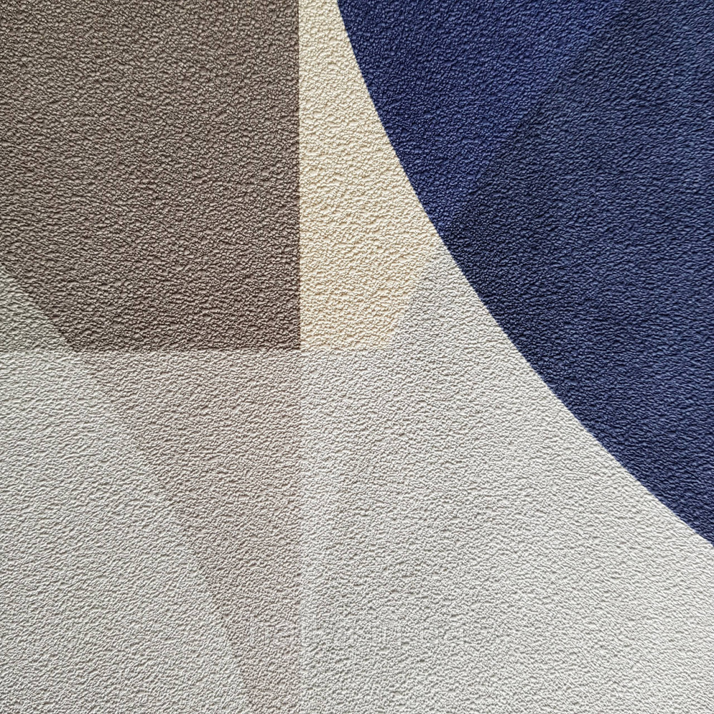 Шпалери метрові вінілові на флізелін дизайнерські Erismann Elle геометрія ромби кола синій коричневий сірий Київ - фото 3