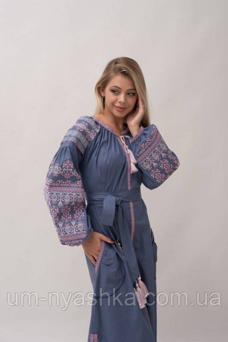 Жіноча вишита сукня на льоні Злата Кривий Ріг - фото 6