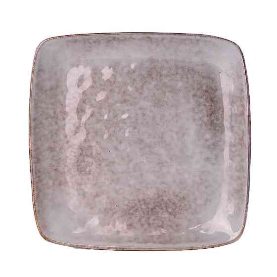 TS Kitchen Тарілка плоска квадратна з порцеляни 26.5 см бежева Київ