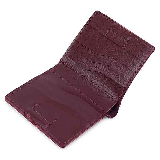 Кожаное женское портмоне GRANDE PELLE 11518 Бордовый Киев