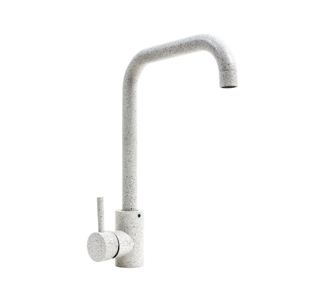 VALESO Комплект: Мийка LOTOS 6550 біла в крапку + Змішувач NS02A білий в крапку + Сифон 1041 Киев - изображение 7