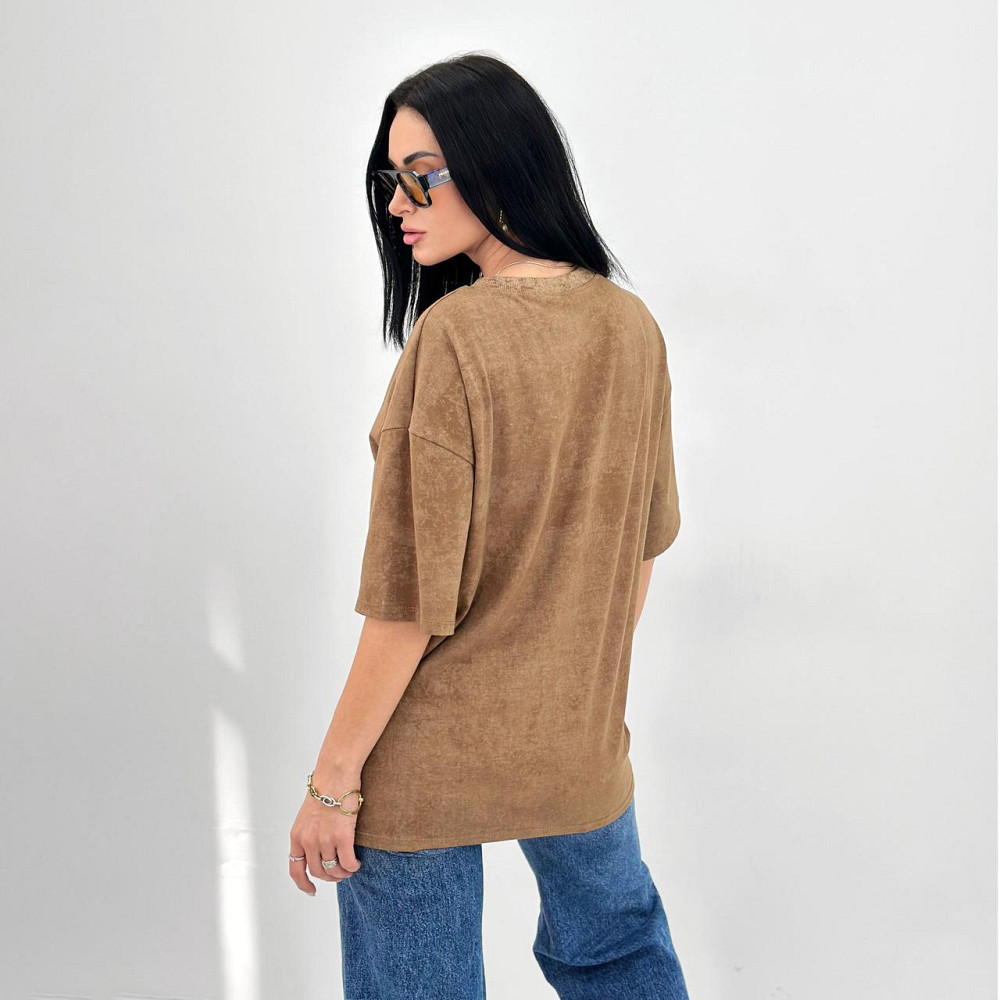 Базова жіноча футболка з написом "Saint" (Турція) оптом | Батал Київ - фото 10